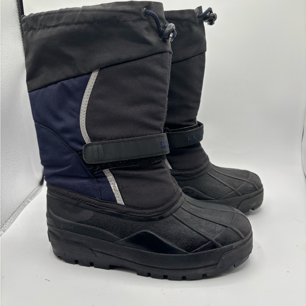 L.L. Bean Kids Black and Navy Boots